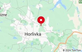 Map of Horlivka,Ukraine
